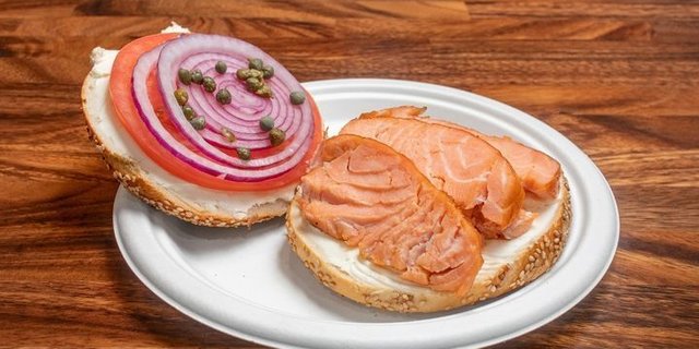 Baked Salmon Sandwich