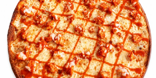 Skinny Buffalo Chicken Pizza