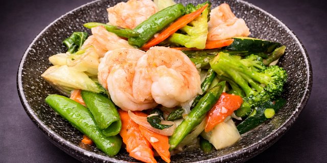 Mixed Vegetables & Shrimp