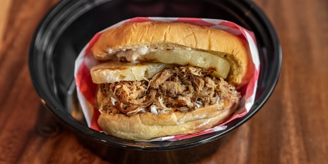 Luau Pulled Pork Sandwich