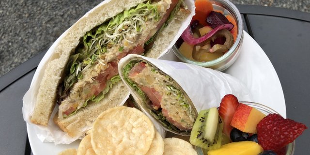 Vegan Chickpea Tuna Salad Sandwich Boxed Meal