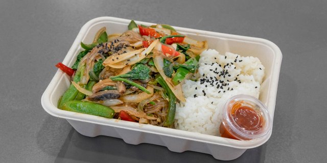 Glass Noodle Rice Bowl
