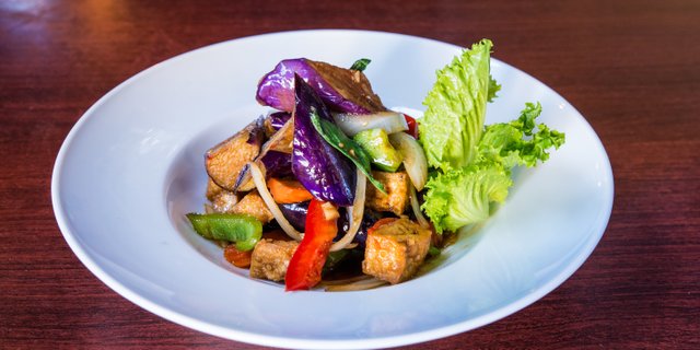 Vegetarian Basil Eggplant