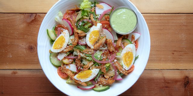 Chef Ari's Herby Goddess Roasted Chicken Salad Bowl