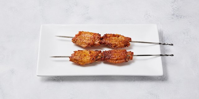 Grilled Chicken Wing Skewers