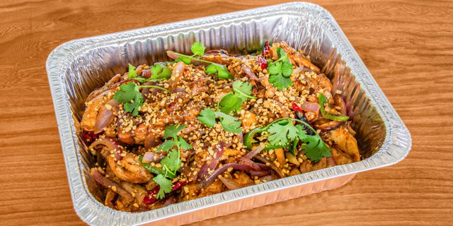 Lemongrass Chicken Rice Plate
