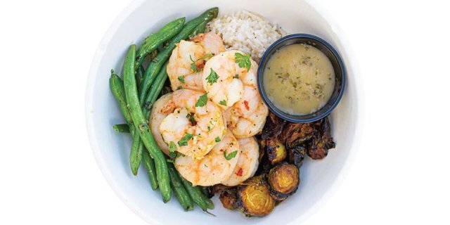 Citrus Garlic Shrimp Bowl