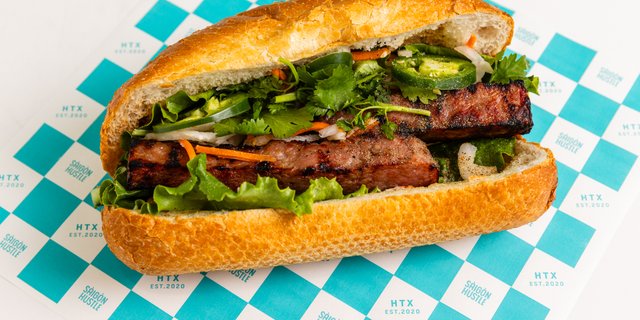 Chargrilled BBQ Beef Bánh Mì (Vietnamese Sandwich)