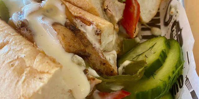 Philly-Style Chicken Sandwich