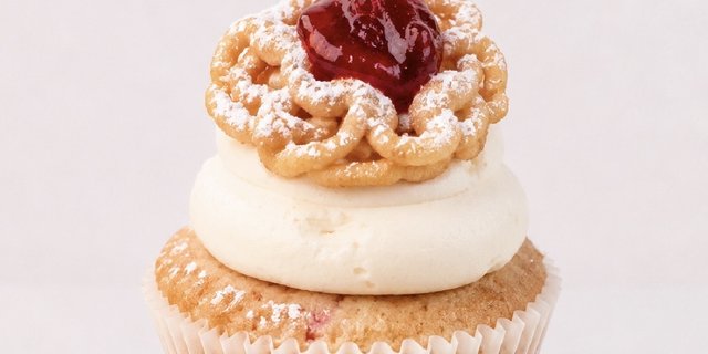 Strawberry Funnel Cake