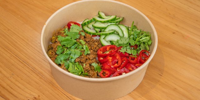 Green Chili Beef Bowl