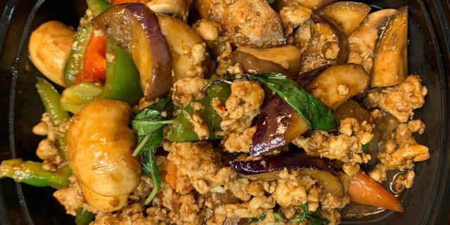 Chicken Eggplant Basil