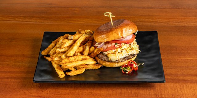 The Mango Burn Burger Combo