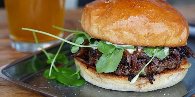 Blue Onion Burger Combo