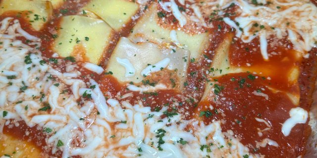 Homemade Manicotti Tray