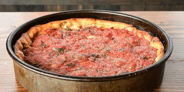 Hot Mama Mia Deep Dish Pizza