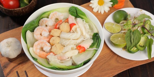 Seafood Pho Noodle Soup