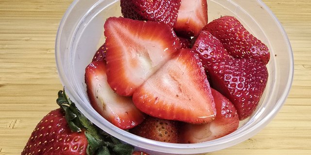 Sliced Strawberries