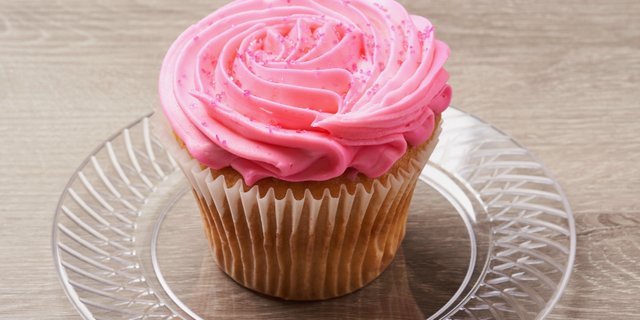 Pink Vanilla Cupcake
