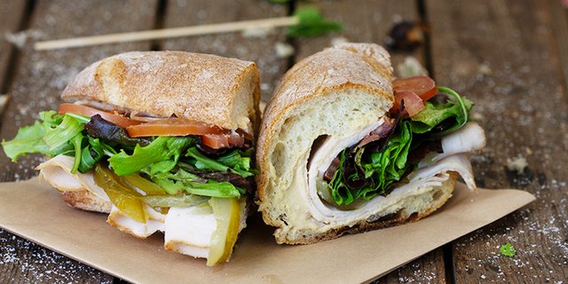 Mediterranean Turkey Sandwich