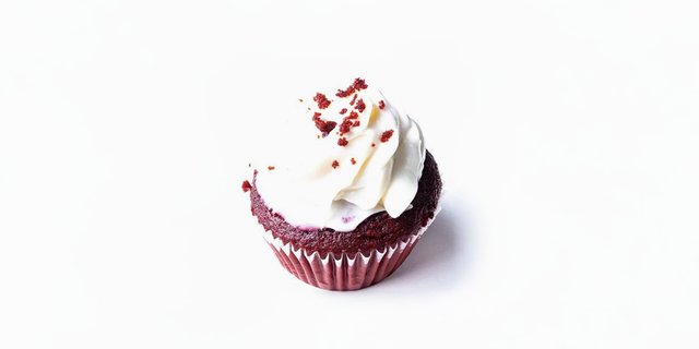 Paint the Town Red Velvet Cupcake