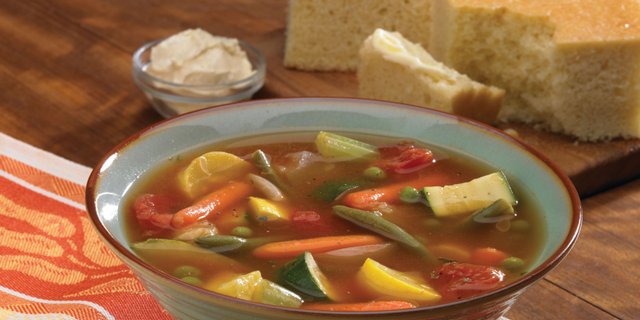 Hearty Vegetable Soup & Cornbread