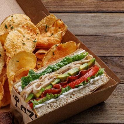 Roasted Chicken Club Half-Sandwich Box