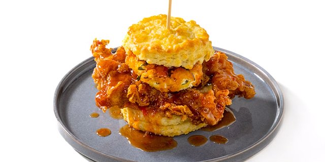 The Squawking Goat Biscuit Sandwich Brunch Box