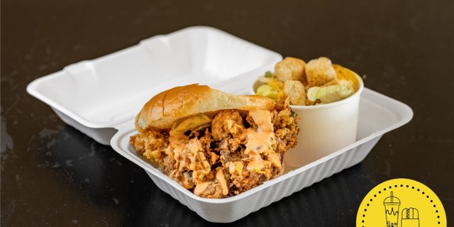 Cluckless Crunch Sandwich Combo