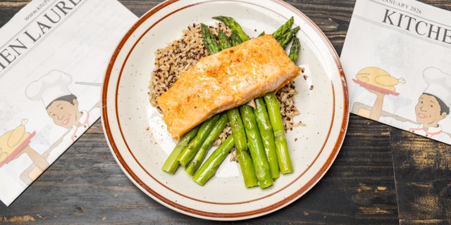 Honey & Garlic-Glazed Salmon