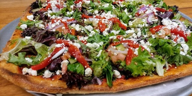 Michelangelo Gorgonzola Cheese Salad Pizza