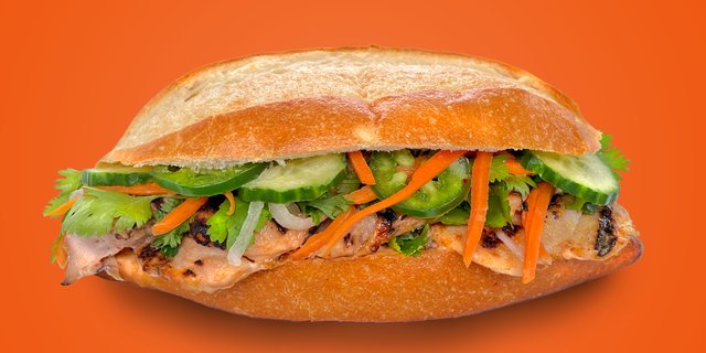 Grilled Chicken Banh Mi Sandwich
