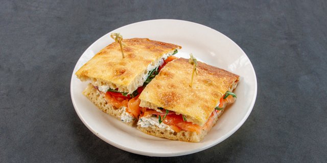 Salmon Lox Sandwich