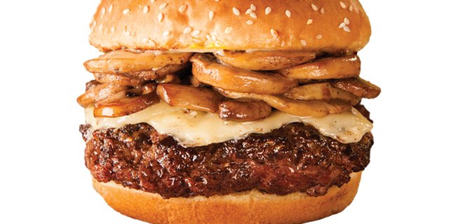 The Claremont Hotel Mushroom Swiss Burger