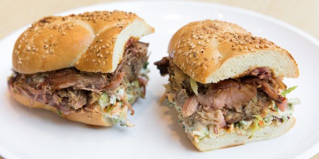 Korean Pulled Pork Sandwich