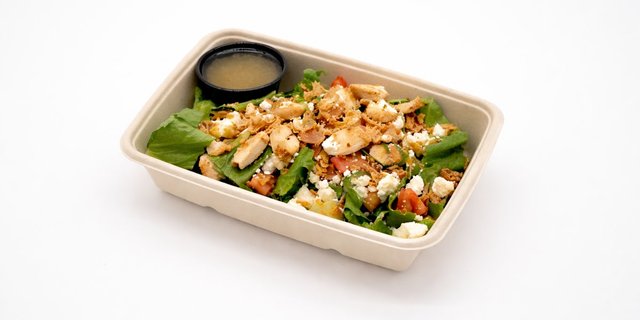 Greek Salad Bowl With Chicken