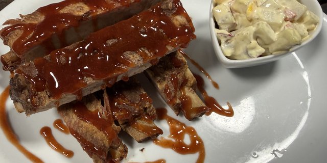 BBQ Pork Ribs Plate