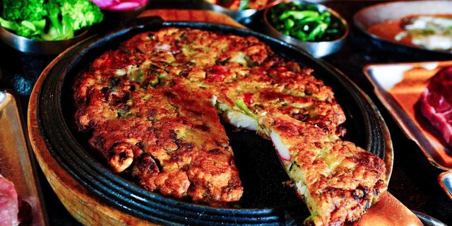 Seafood Pancakes