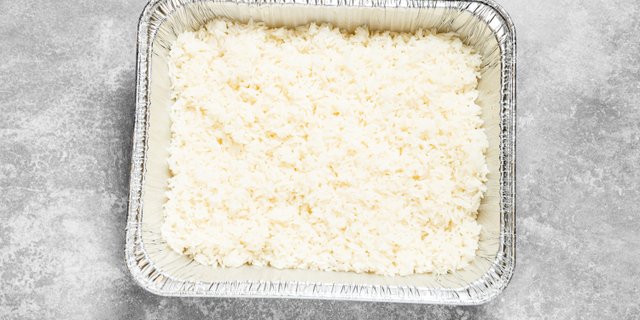 White Rice Tray