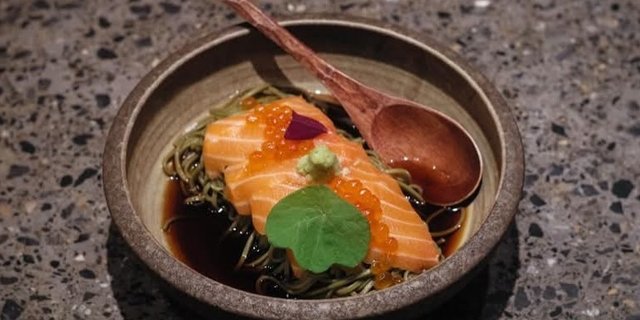 Cold Soba Green Tea Noodles