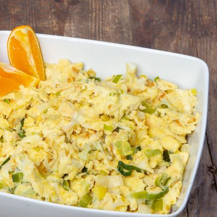 Scrambled Eggs & Leeks