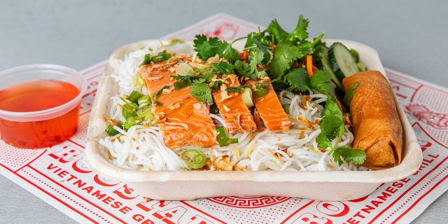 Smoked Salmon Noodles Boxed Lunch