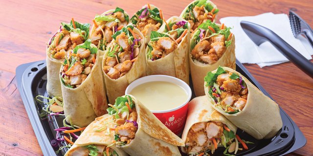 Oriental Grilled Chicken Salad Wraps