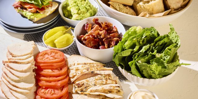 Build Your Own Club Sandwich Platter