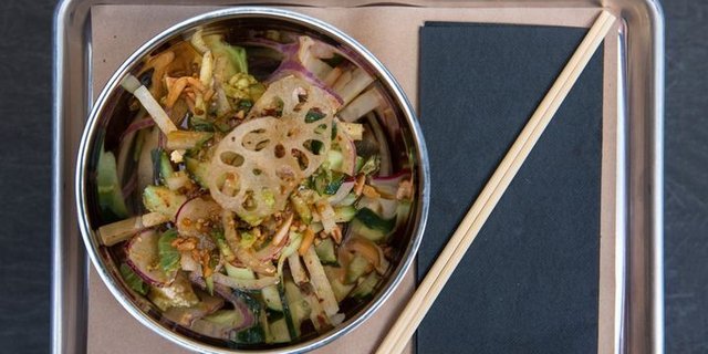 Soy-Marinated Avocado Salad Platter