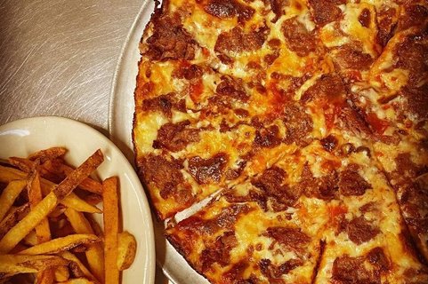 Steak And Cheese Pizza