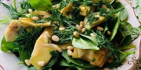 Spinach Artichoke Salad