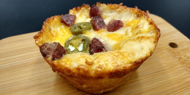 Jalapeño Beef Sausage Egg Muffin