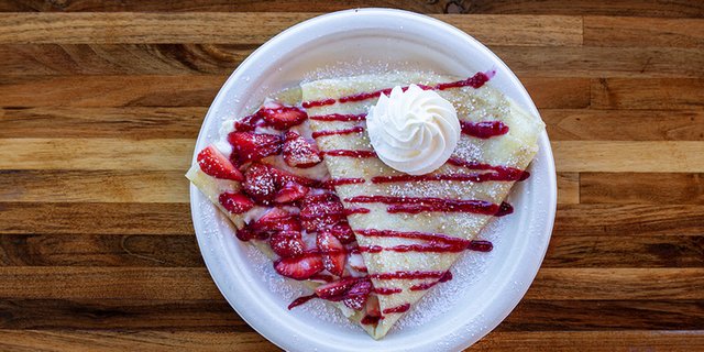 Sweet Cheese Delight Crepe