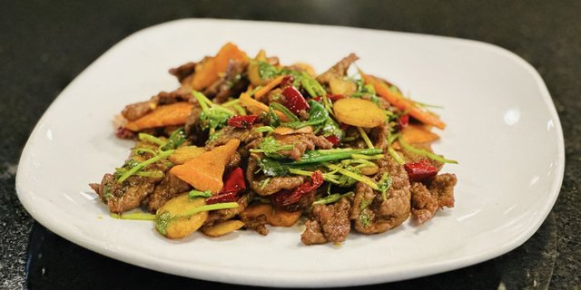 Cumin Beef w/ Cilantro